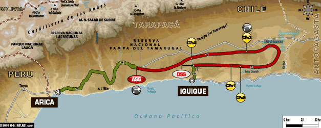 DAKAR 2011 – etap VI IQUIQUE – ARICA (7.01.2011)